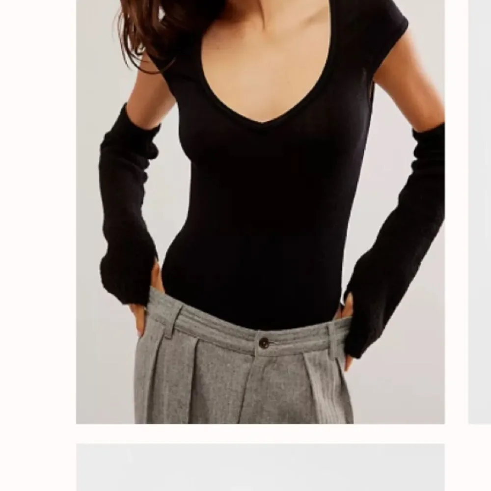Free People Amour Knit Arm Warmers, Black, One size, NWOT